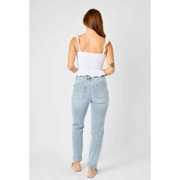 Judy Blue High Rise Boyfriend Jogger Jeans Women's 3/26 - Picture 3 of 14